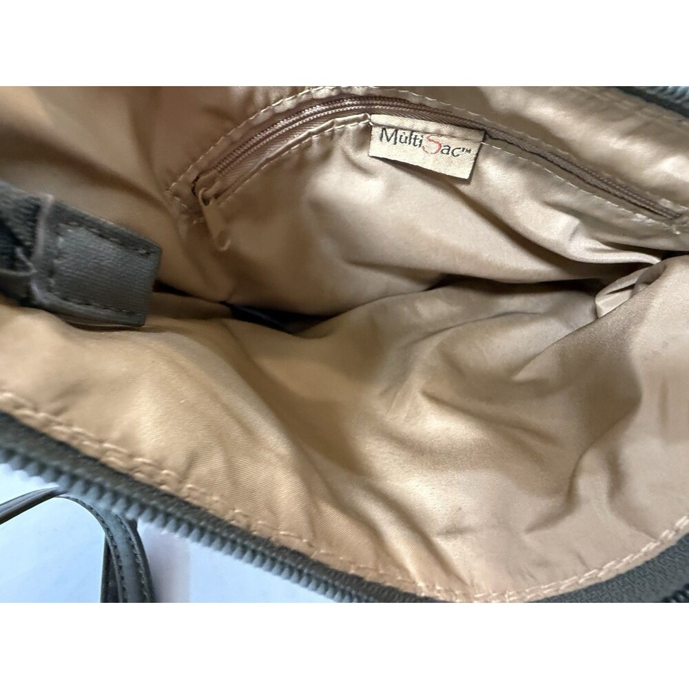 MultiSac Vista Adjustable‎ Crossbody Shoulder Strap Vegan Leather Olive Green - Picture 13 of 16
